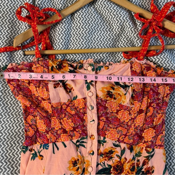 Free people lover boy floral maxi dress size 2 sundress summer cottagecore - Picture 12 of 13